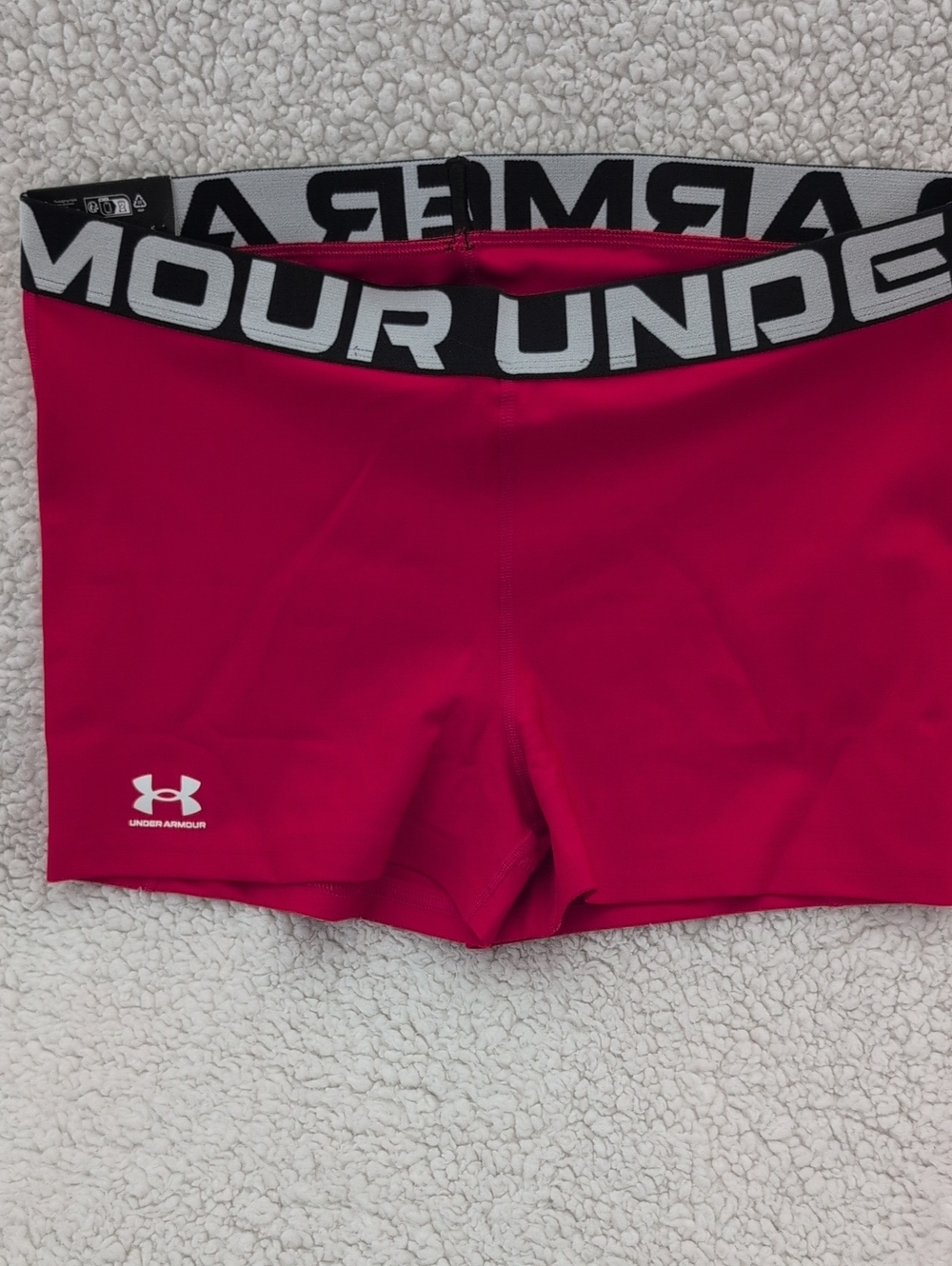 Under Armour Women's Bright Red Compression Bike Shorts